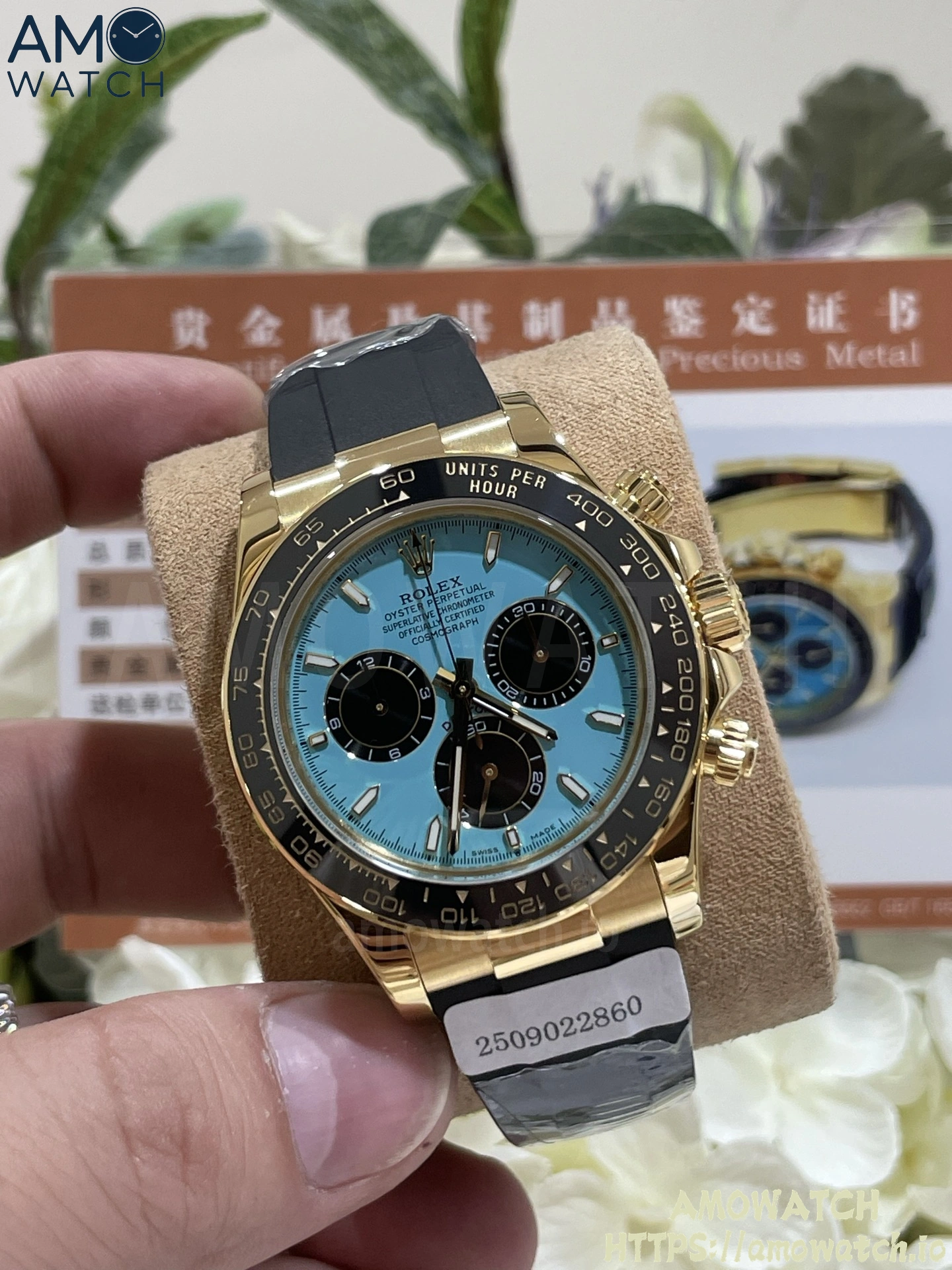 Daytona 126518 Turquoise Dial on Oysterflex Strap (Weighted) 2 weishang_20250926002458