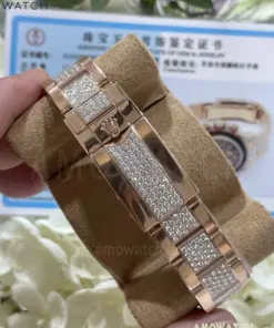 Daytona 116595rbow SW Moissanite Dial on RG Moissanite Braclet 18 weishang_20250926001758