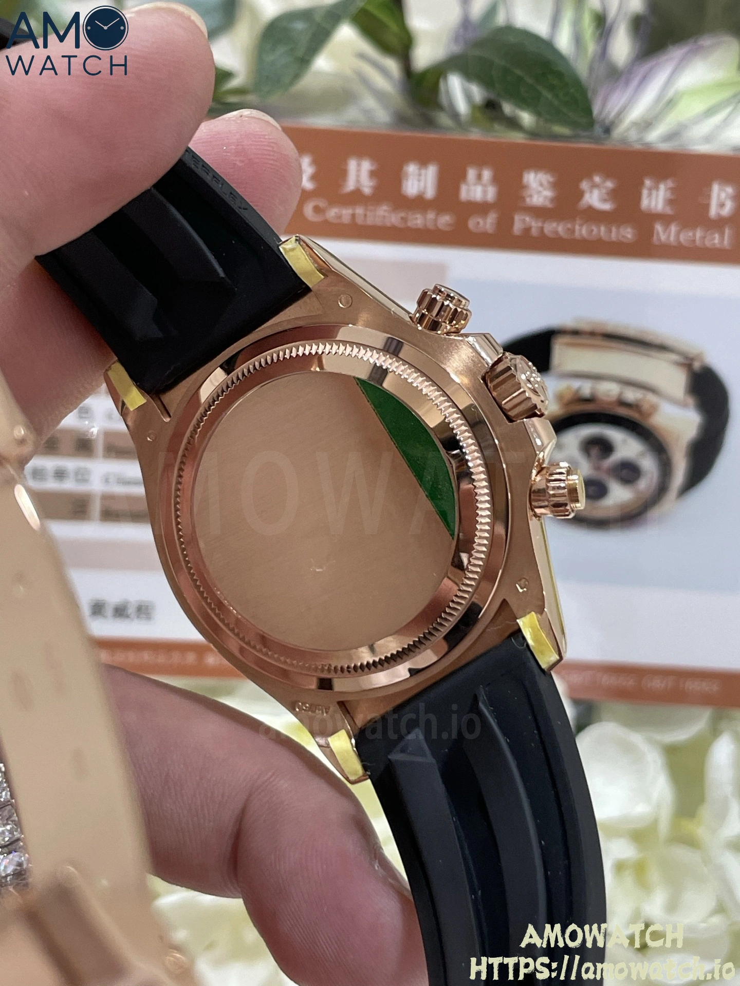 Daytona 126518 Black/RG Dial on Oysterflex Strap 10 weishang_20250926002128