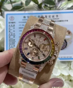 Daytona 116595rbow SW Moissanite Dial on RG Moissanite Braclet 13 weishang_20250926001718