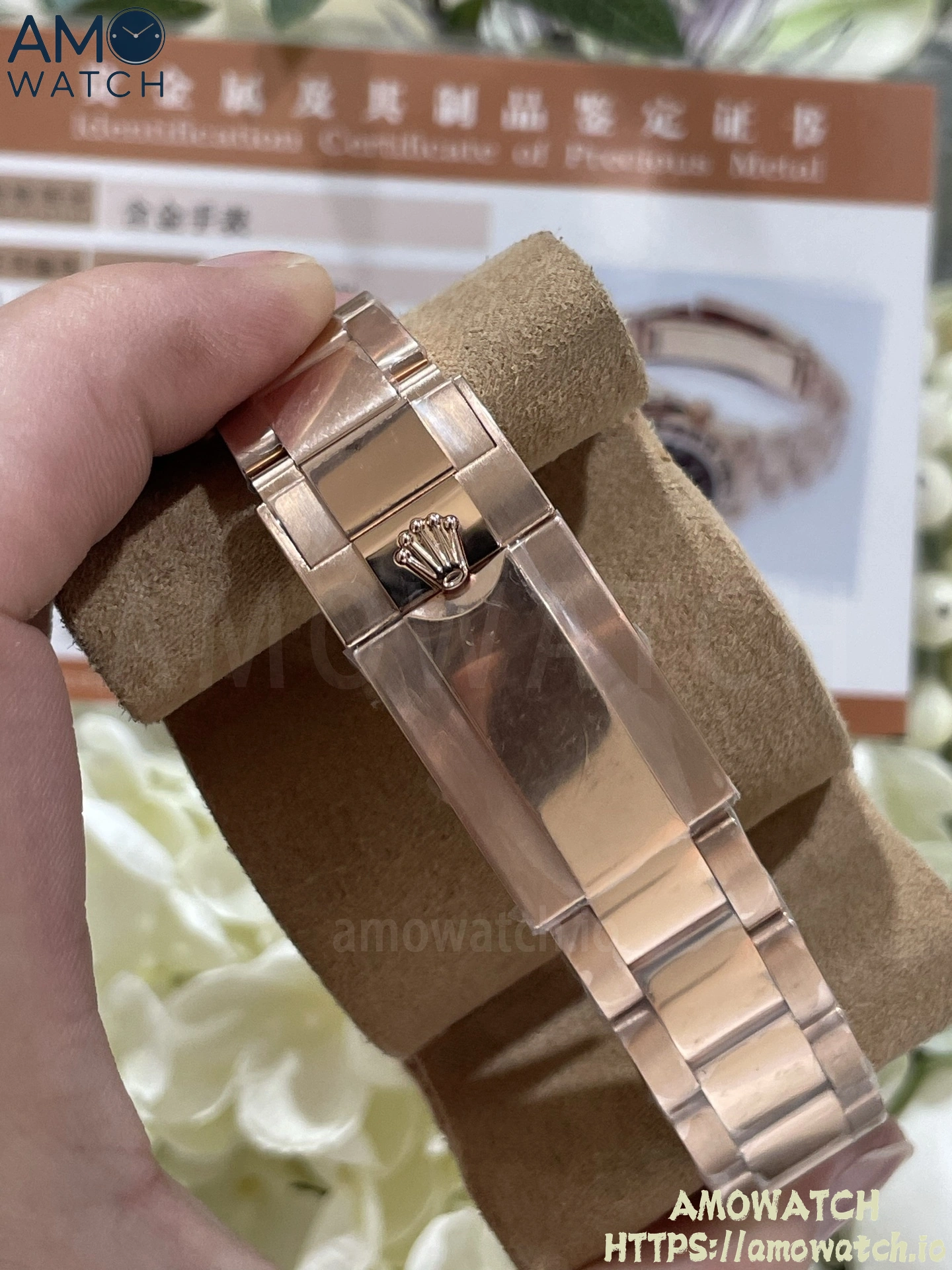 Daytona 116505 Brown Dial on RG Braclet (Weighted) 8 weishang_20250926002330