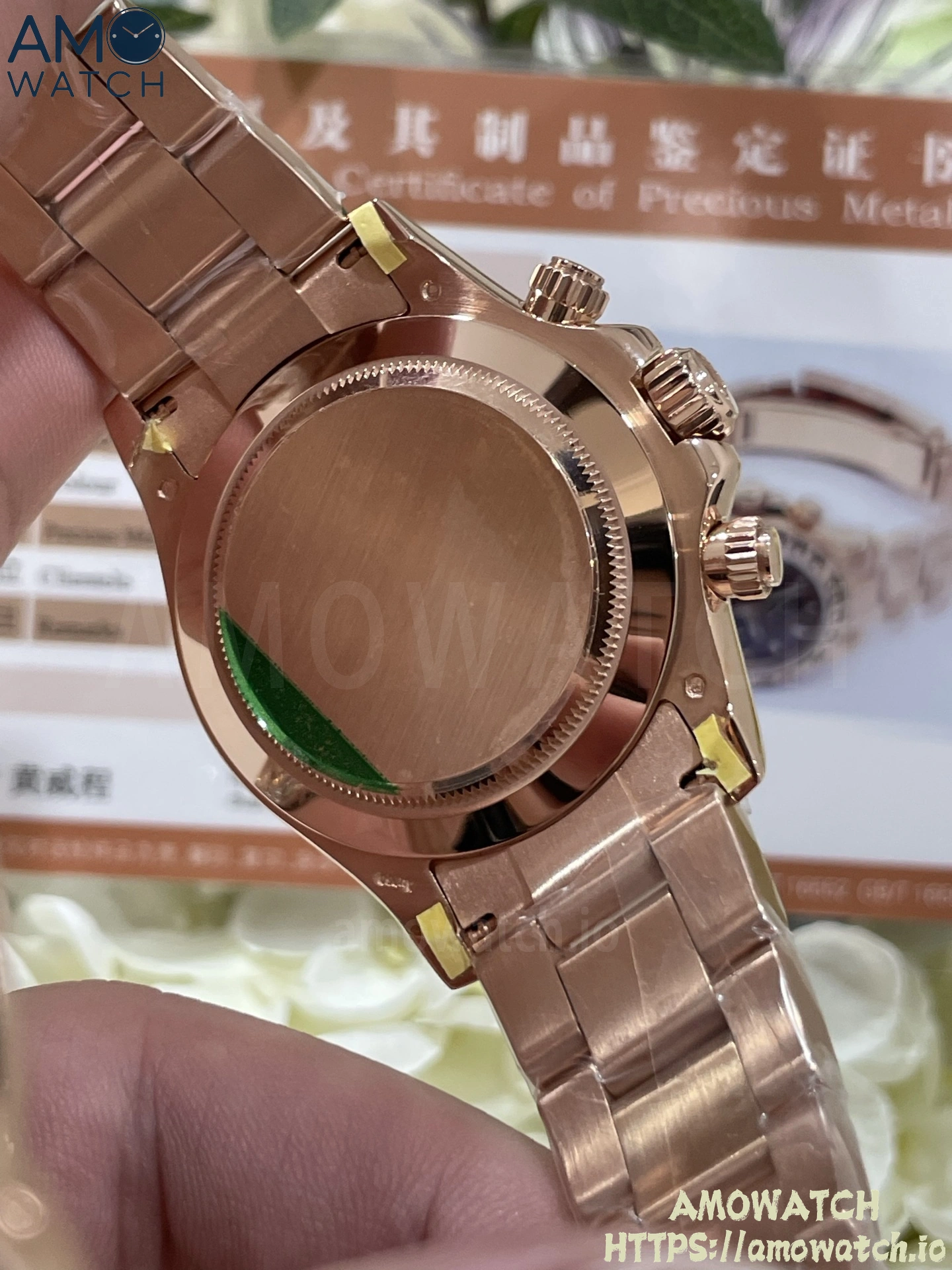 Daytona 116505 Brown Dial on RG Braclet (Weighted) 10 weishang_20250926002346