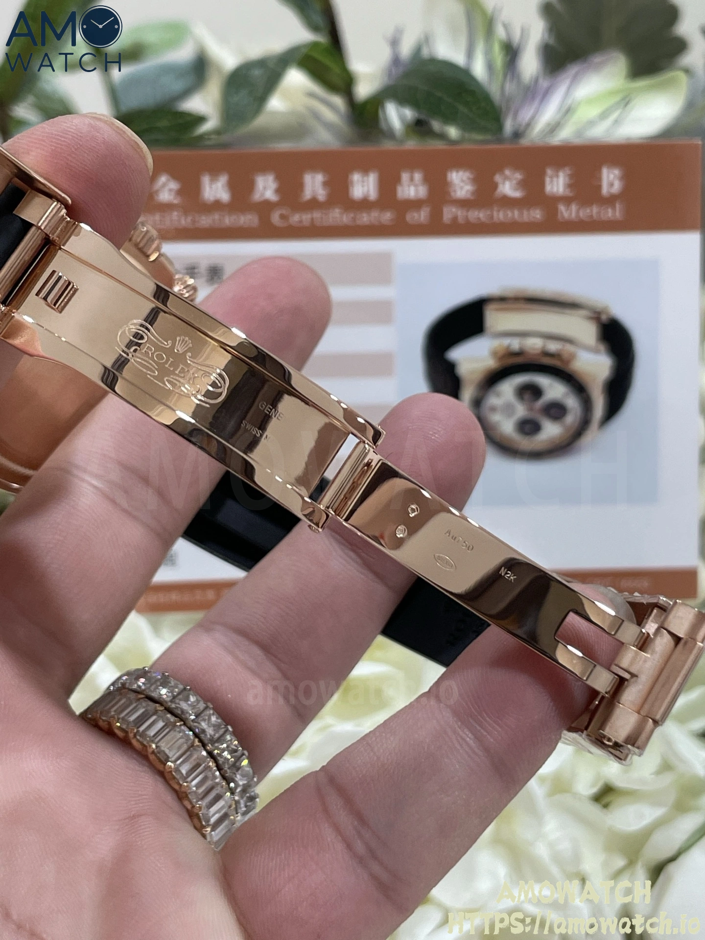 Daytona 126518 Black/RG Dial on Oysterflex Strap 9 weishang_20250926002120