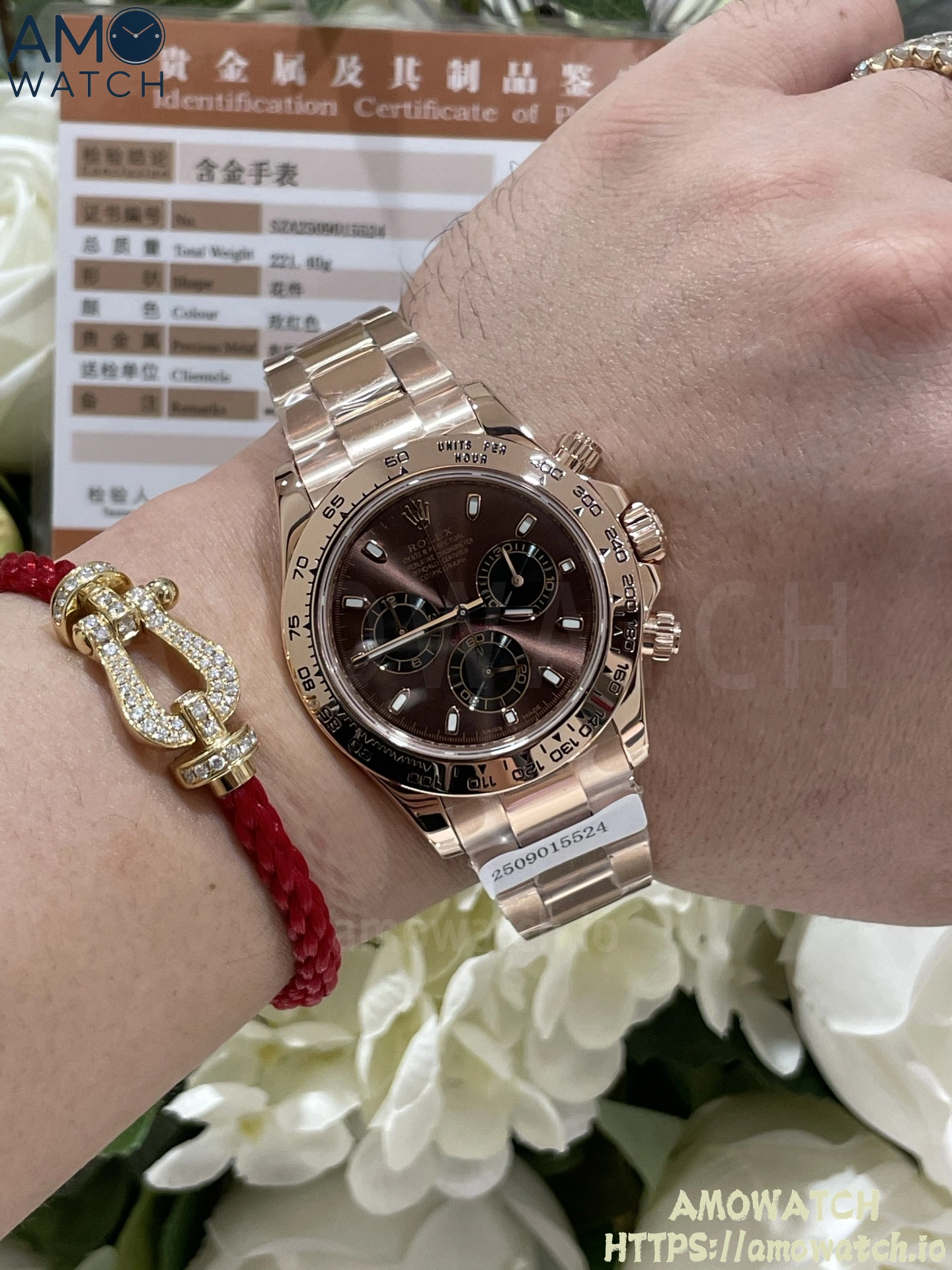 Daytona 116505 Brown Dial on RG Braclet (Weighted) 11 weishang_20250926002354