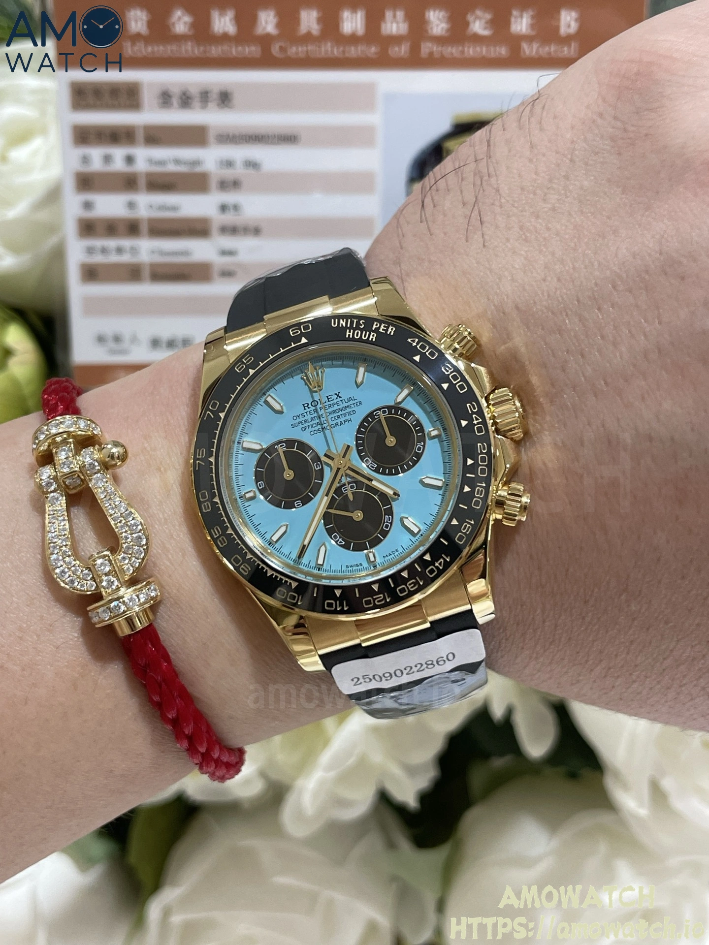 Daytona 126518 Turquoise Dial on Oysterflex Strap (Weighted) 12 weishang_20250926002619