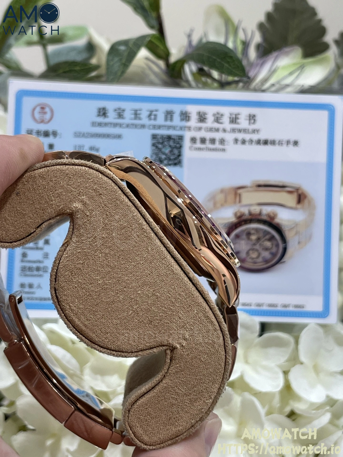 Daytona 116595rbow SW Moissanite Dial on RG Moissanite Braclet 7 weishang_20250926001750