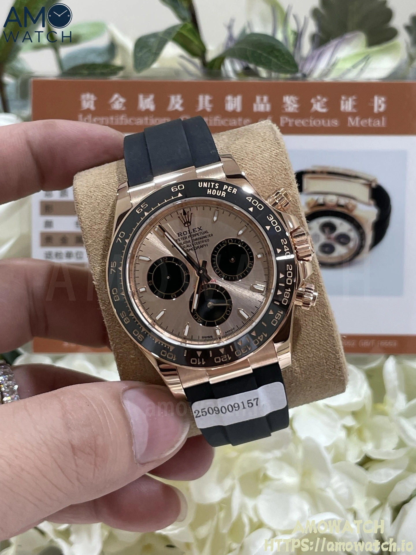 Daytona 126518 Black/RG Dial on Oysterflex Strap 2 weishang_20250926002023