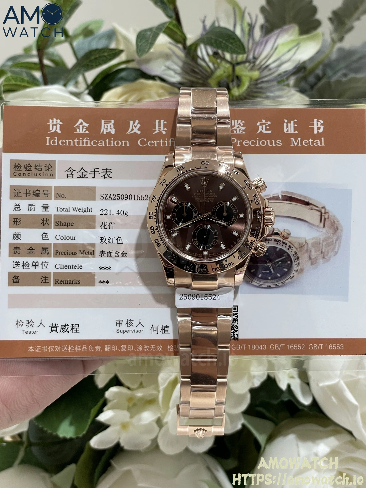 Daytona 116505 Brown Dial on RG Braclet (Weighted) 3 weishang_20250926002249