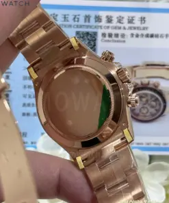 Daytona 116595rbow SW Moissanite Dial on RG Moissanite Braclet 20 weishang_20250926001815