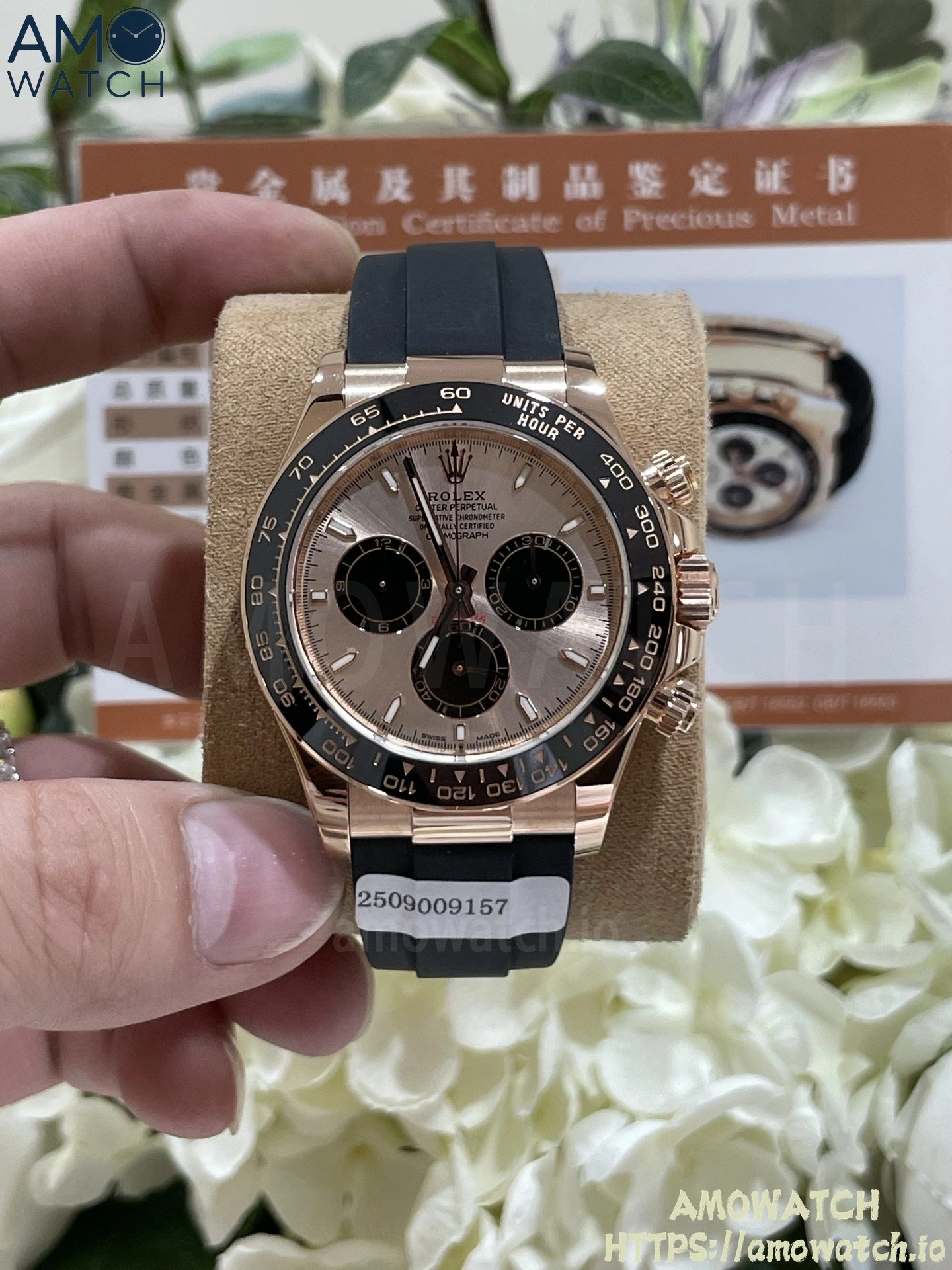 Daytona 126518 Black/RG Dial on Oysterflex Strap 5 weishang_20250926002048