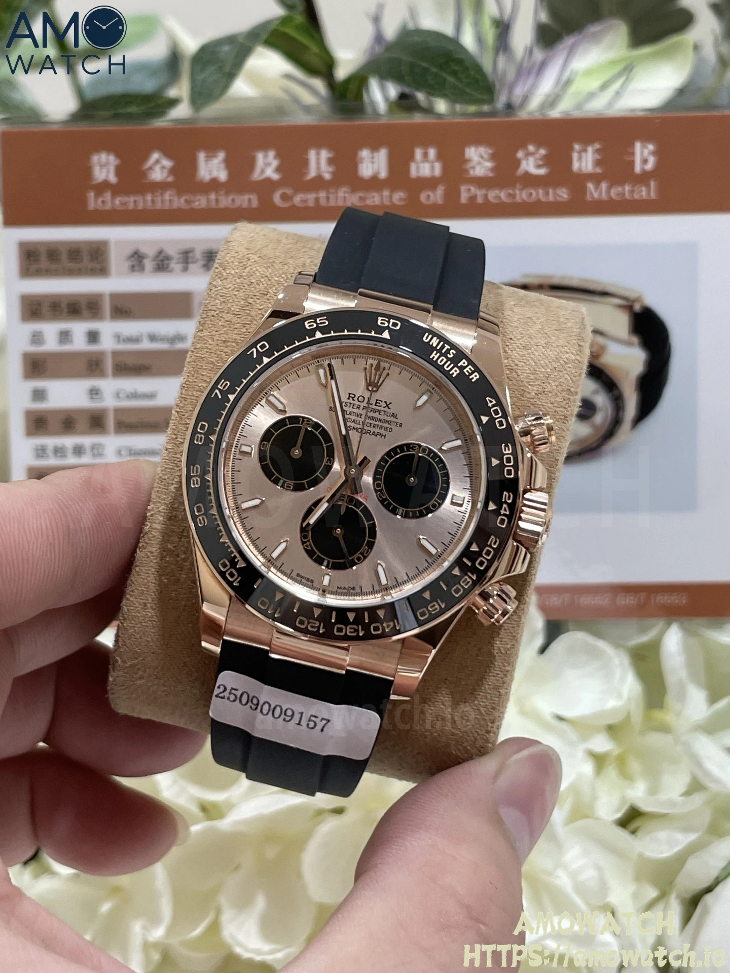 Daytona 126518 Black/RG Dial on Oysterflex Strap 3 weishang_20250926002032