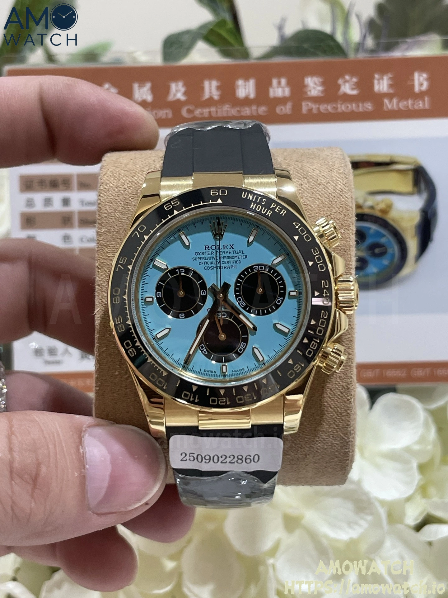 Daytona 126518 Turquoise Dial on Oysterflex Strap (Weighted) 6 weishang_20250926002531
