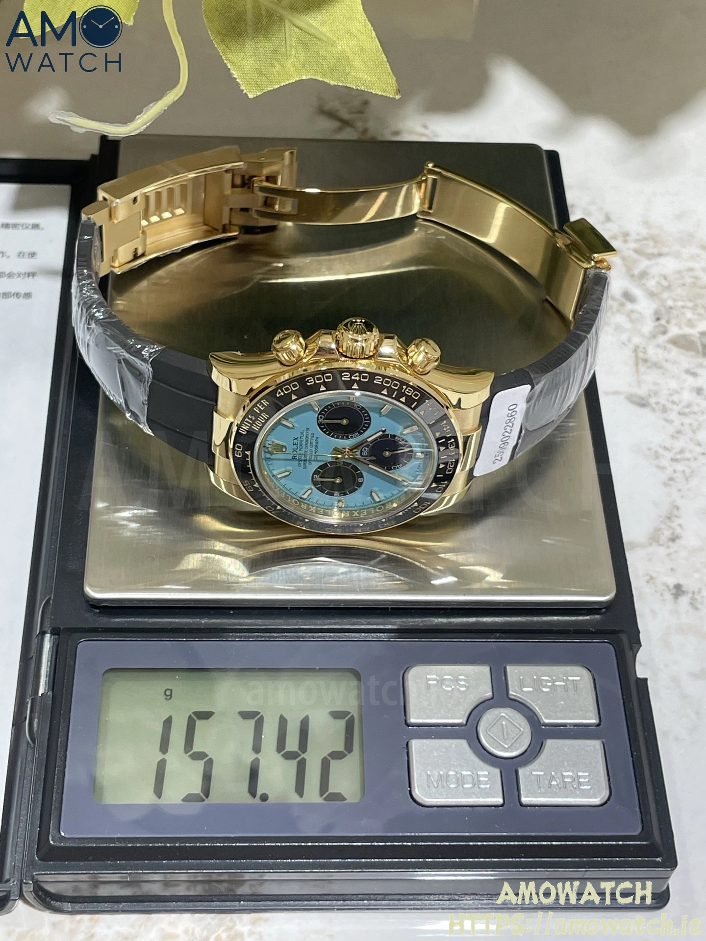 Daytona 126518 Turquoise Dial on Oysterflex Strap (Weighted) 5 weishang_20250926002522