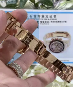 Daytona 116595rbow SW Moissanite Dial on RG Moissanite Braclet 19 weishang_20250926001806