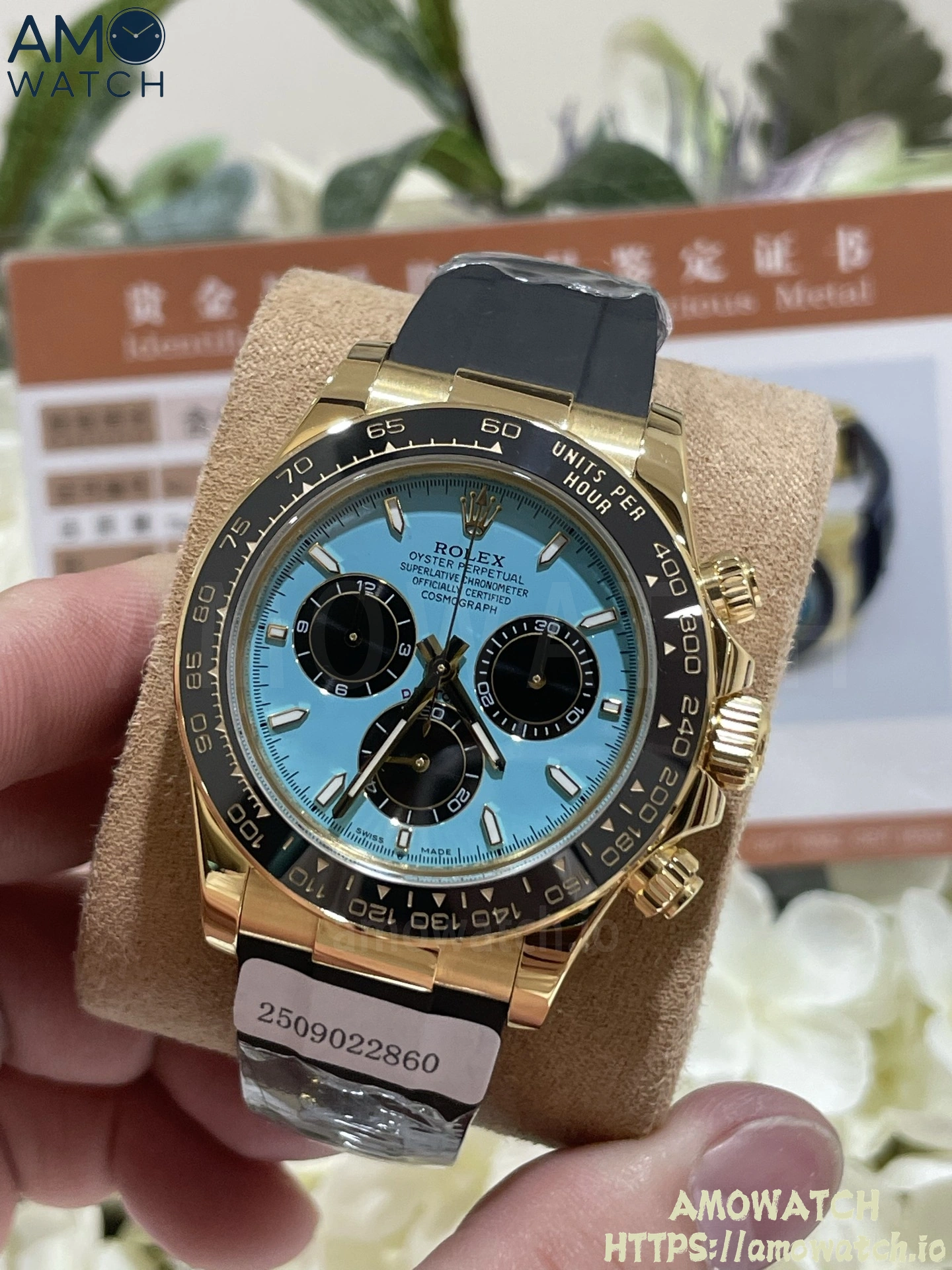Daytona 126518 Turquoise Dial on Oysterflex Strap (Weighted) 3 weishang_20250926002506