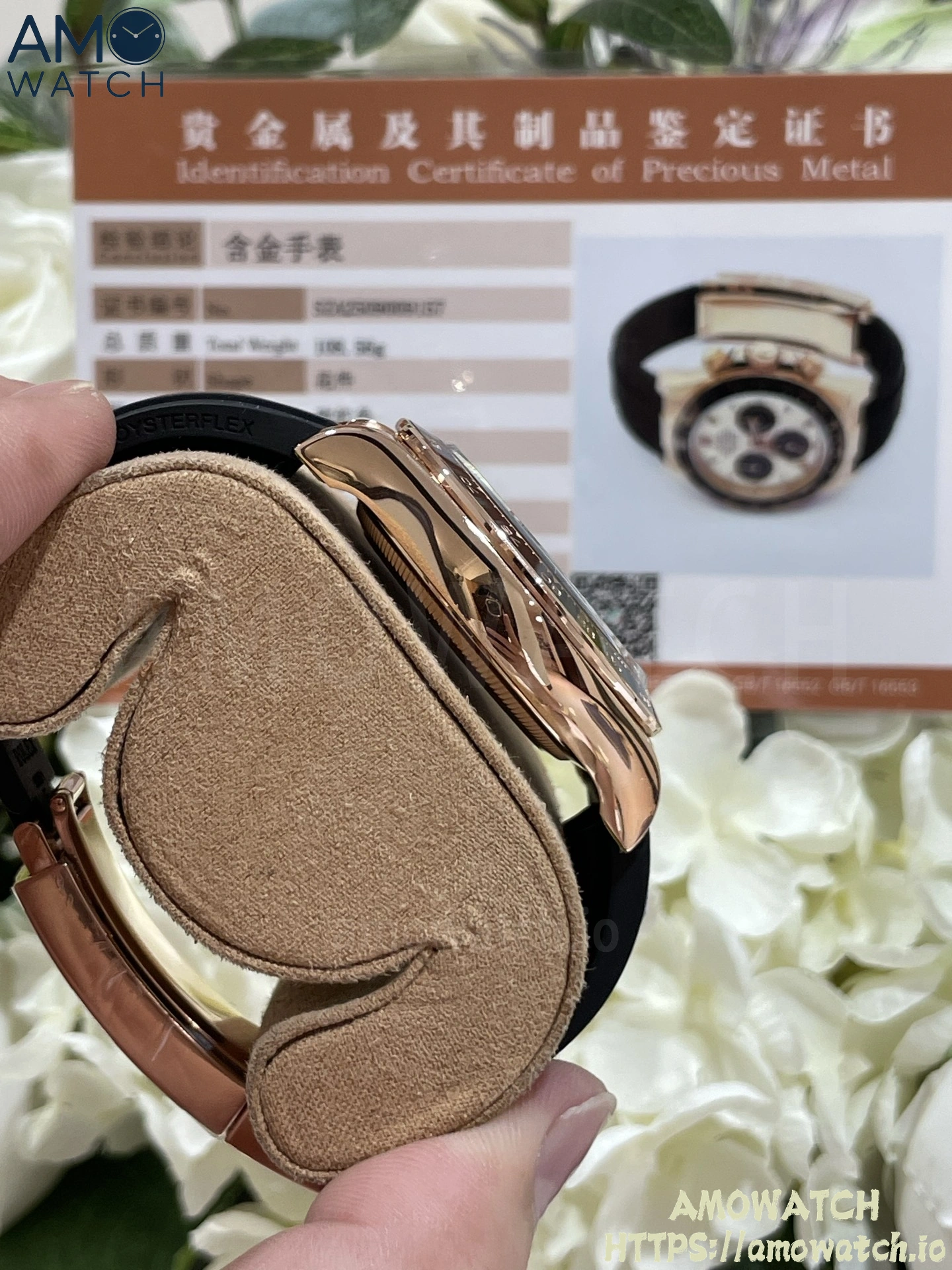 Daytona 126518 Black/RG Dial on Oysterflex Strap 7 weishang_20250926002104